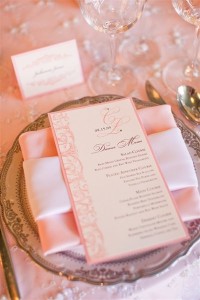 menu card pink
