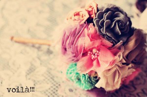 How to Make an Easy Fabric Flower Bouquet for Your Wedding