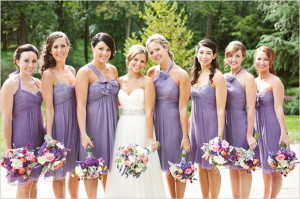 different bridesmaid styles